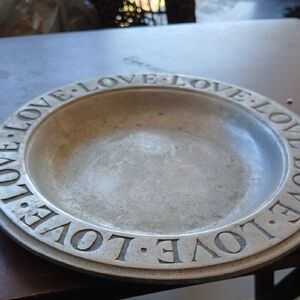 Wilton Gray Love Plate